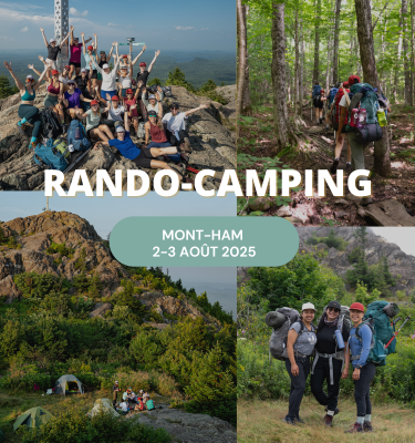 Camping au sommet du Mont-Ham – 2 et 3 août 2025